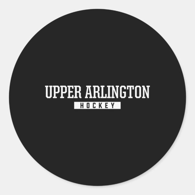 Sticker Rond Upper Arlington High School Hockey  (Devant)