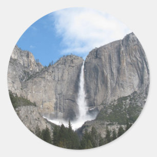 Sticker Rond Upper Yosemite Falls