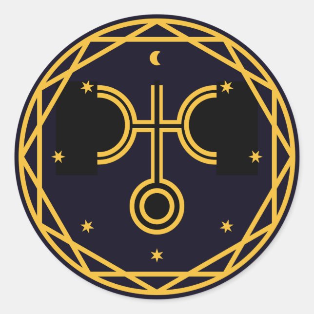 Sticker Rond Uranus Occultic Celestial Party (Devant)
