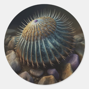 Sticker Rond Urchine de Deep Sea