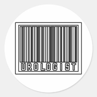 Sticker Rond Urologiste à code barre