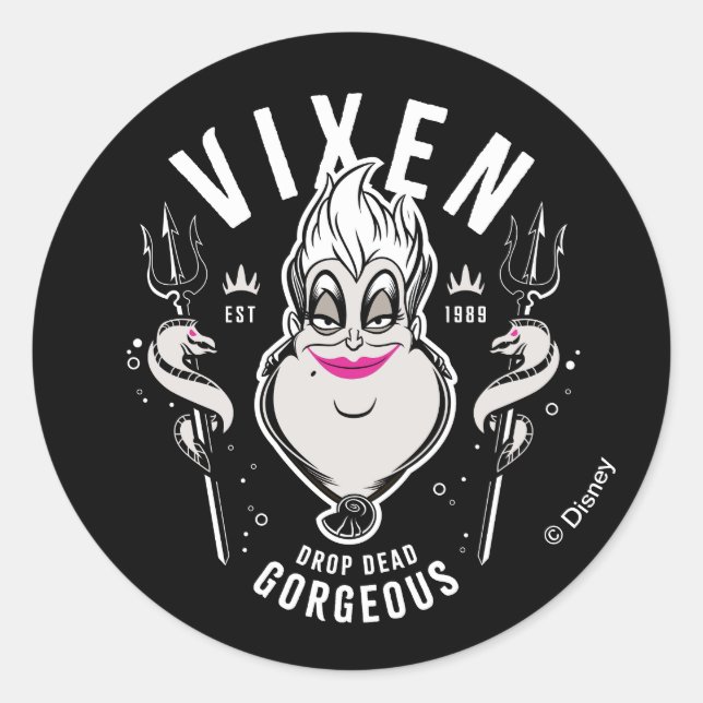 Sticker Rond Ursula | Vixen Drop Dead Gorgeous (Devant)