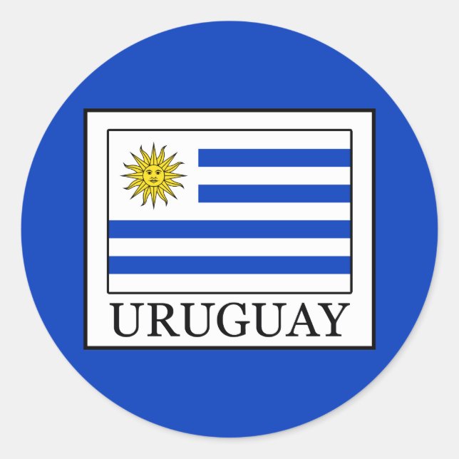 Sticker Rond Uruguay (Devant)