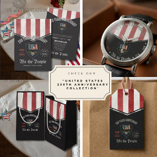 Sticker Rond US 250 We the People Anniversaire patriotique 