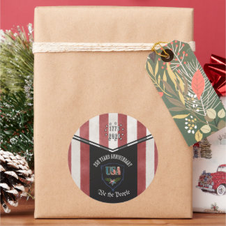 Sticker Rond US 250 We the People Patriotic Anniversary 