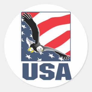 Sticker Rond usa