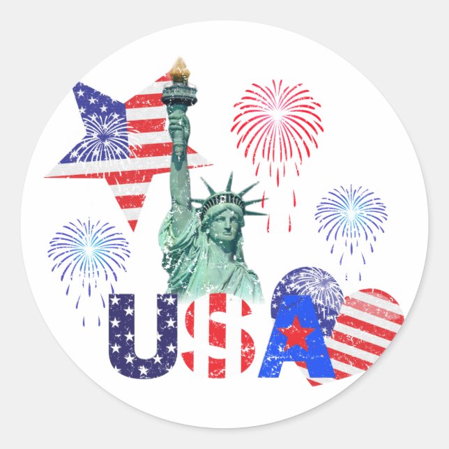 STICKER ROND USA (Devant)