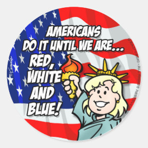 STICKER ROND USA