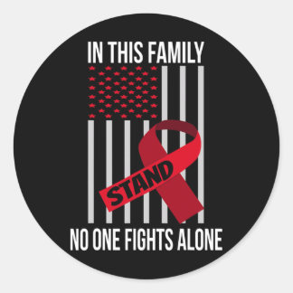 Sticker Rond USA Drapeau Bourgogne Ruban Produits Cerveau Aneur