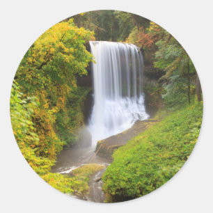 Sticker Rond USA, Oregon, Silver Falls State Park 3