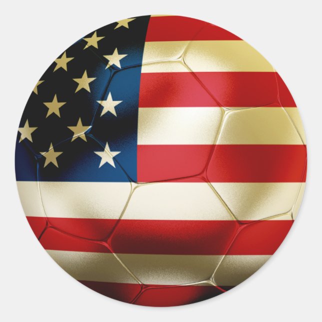 Sticker Rond USA Soccer (Devant)