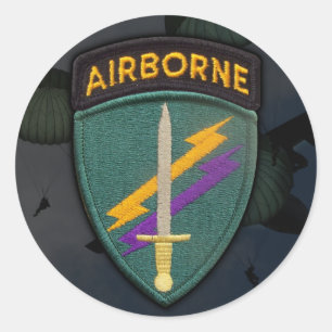 Sticker Rond USACAPOC(A) Opérations spéciales Opérations psycho