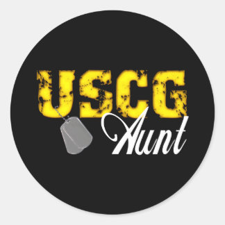Sticker Rond uscg99auntblk