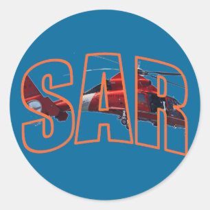 STICKER ROND USCG SAR