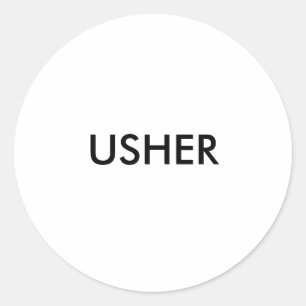 STICKER ROND USHER