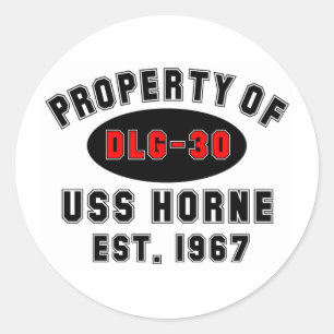 Sticker Rond USS Horne DLG-30