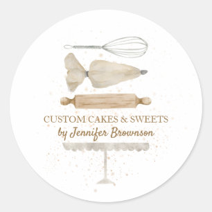 Sticker Rond Ustensile de Cuisine de cuisson