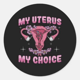 Sticker Rond Uterus Mon Choix Ovaires Uterus Chirurgie Hysterec