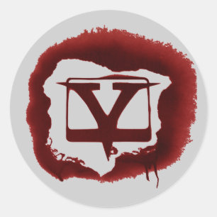 Sticker Rond V-tube de pochoir