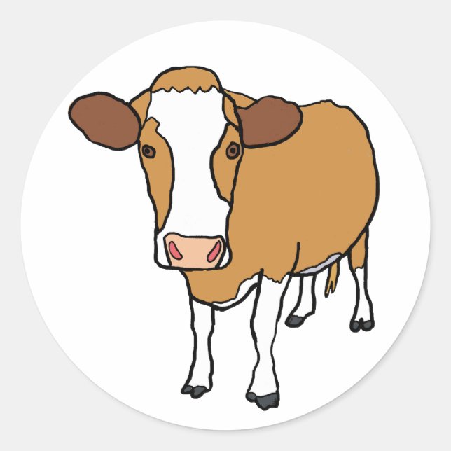 Sticker Rond Vache (Devant)
