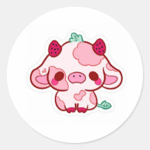 vache autocollante mignonne