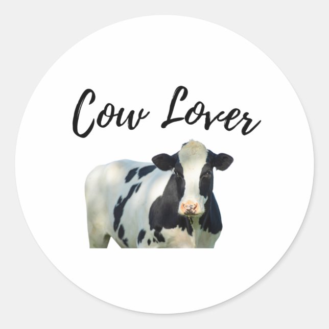 Sticker Rond Vache mûre (Devant)