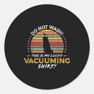 Sticker Rond Vacuuming Funny Carpet Vacuum Citation Retro Toy 8