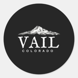 Sticker Rond Vail Colorado