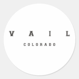 Sticker Rond Vail Colorado