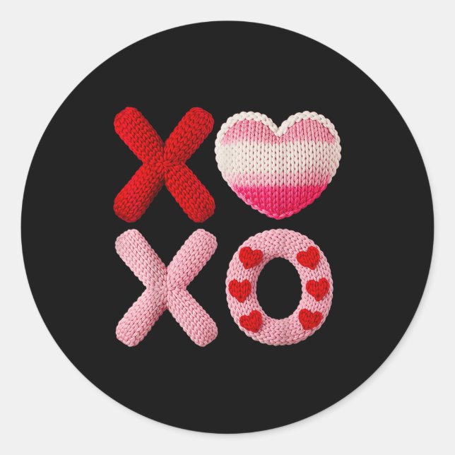 Sticker Rond Valentine Vibe Design  (Devant)