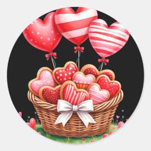 Sticker Rond Valentine's Day Love & Hearts Collection ❤️
