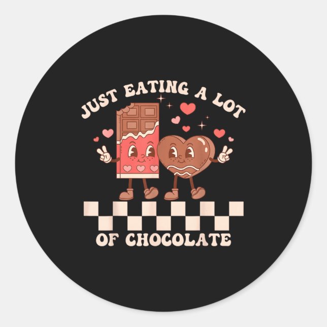 Sticker Rond Valentines Day Pregnancy Announcement Matching Cou (Devant)