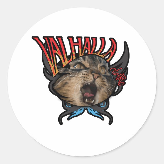 Sticker Rond Valhalla (Devant)