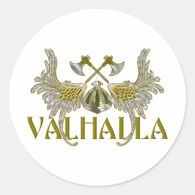 Sticker Rond Valhalla (Devant)