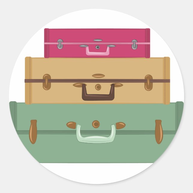 Sticker Rond Valise (Devant)