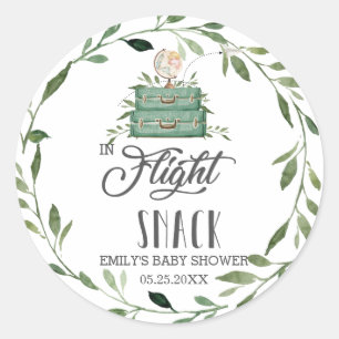 Sticker Rond Valise de l'aventure de verdure Favor de snack en 