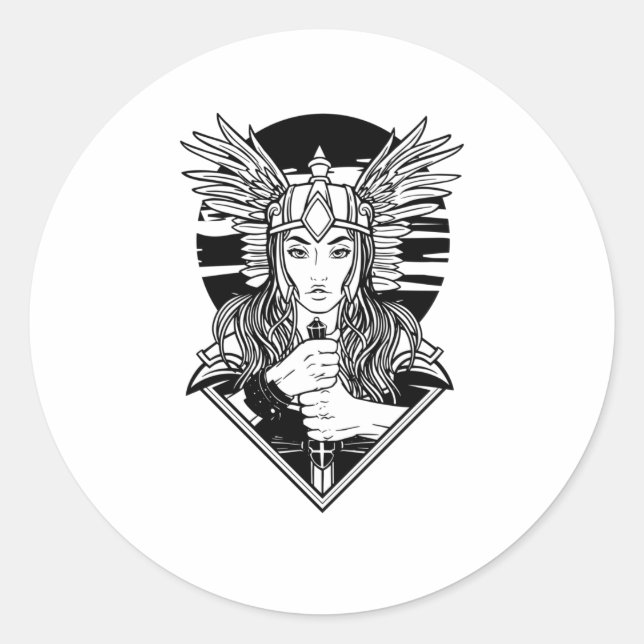 STICKER ROND VALKYRIE (Devant)