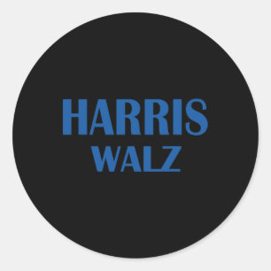 Sticker Rond Valse 2024 Election Kamala Harris Tim Waltz 2024 2