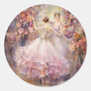 Sticker Rond Valse des fleurs Casse-Noisette Ballet
