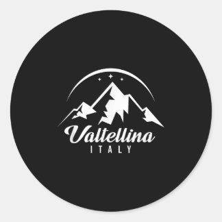 Sticker Rond Valtellina Italie Station de ski Ski Snowboard So