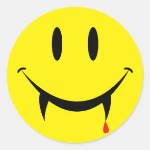 Sticker Rond Vampire
