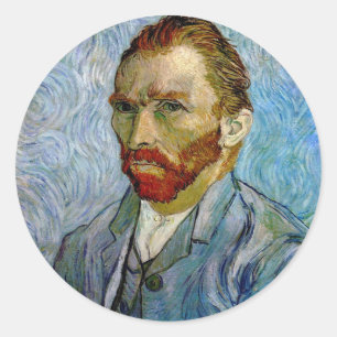 Sticker Rond Van Gogh Autoportrait