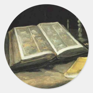 Sticker Rond Van Gogh Vintage Artiste de la peinture ancienne