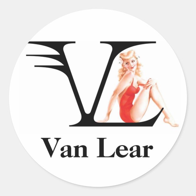 Sticker rond Van Lear (Devant)
