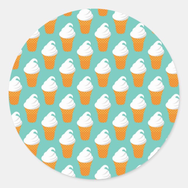 Sticker Rond Vanilla Ice Cream (Devant)