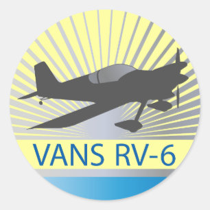 Sticker Rond Vans RV-6