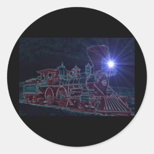 Sticker Rond Vapeur nocturne