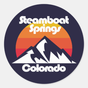 Sticker Rond Vapeur Springs Colorado