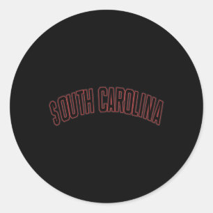 Sticker Rond Varsity de l'État de Caroline du Sud