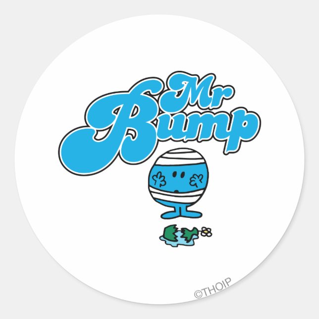 Sticker Rond Vase cassé à M. Bump | (Devant)